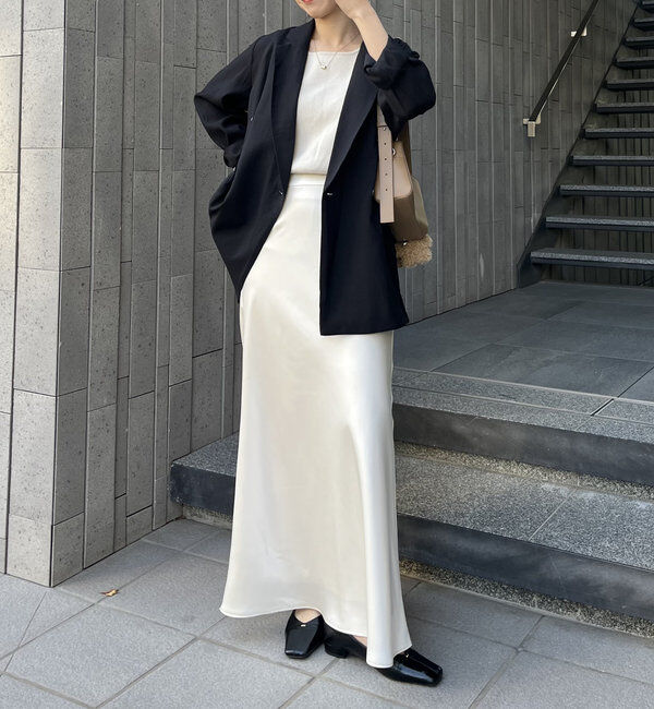  「【新色/ブラウン】バイアススカート」|スカート|