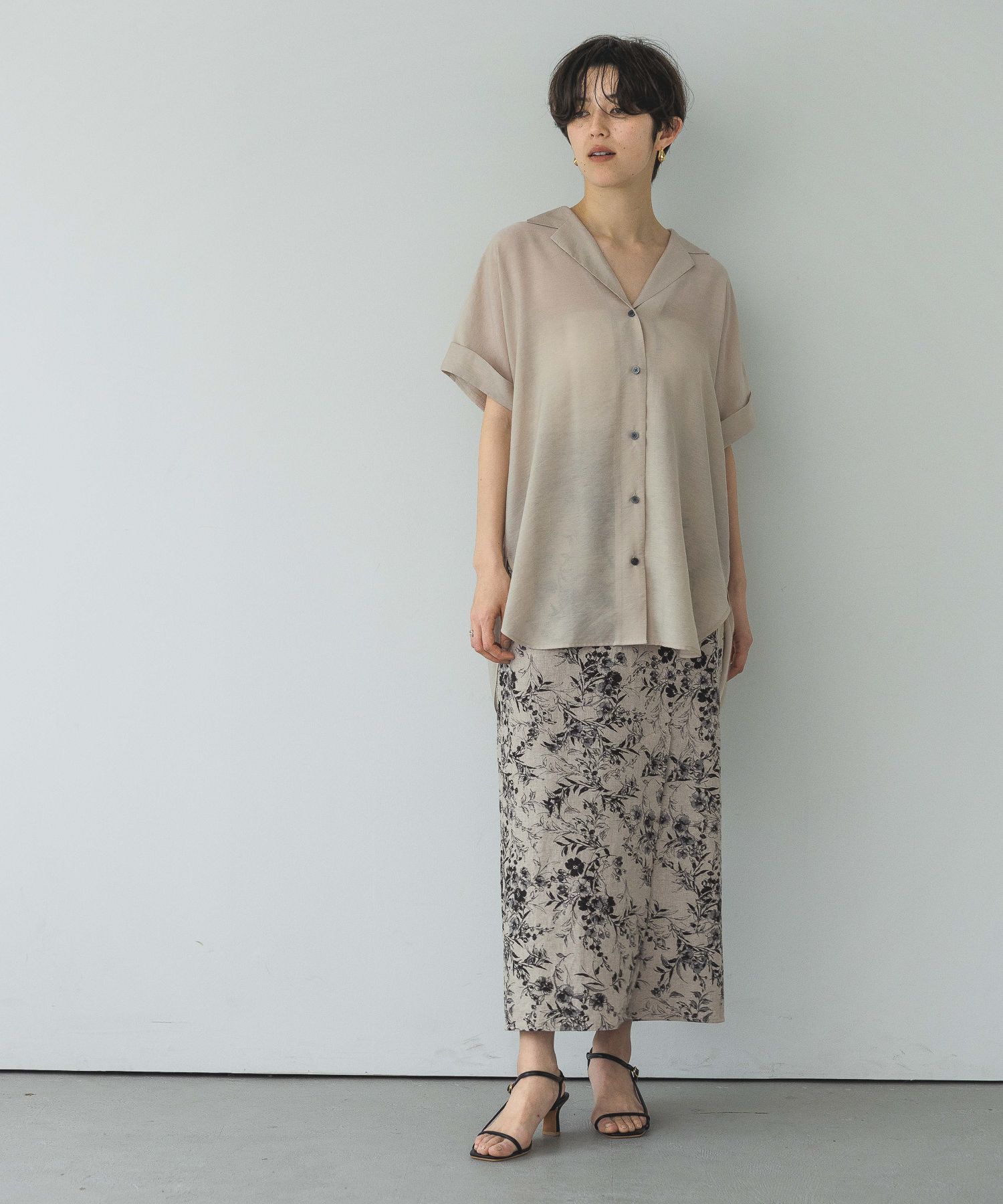 A part by 「【洗える】シアーカイキンBIGシャツ」|シャツ・ブラウス|