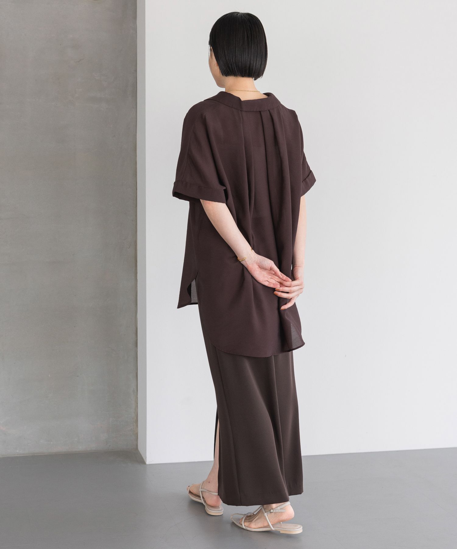 A part by 「【洗える】シアーカイキンBIGシャツ」|シャツ・ブラウス|