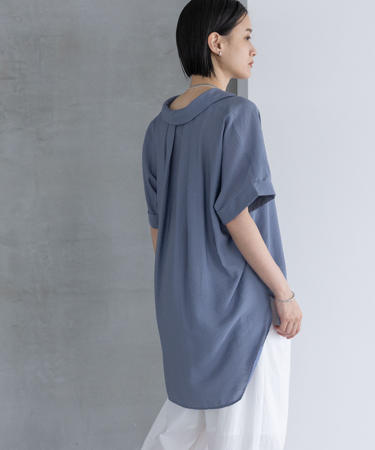 A part by 「【洗える】シアーカイキンBIGシャツ」|シャツ・ブラウス|