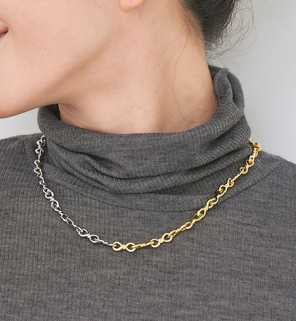 collex「【dignif】【金属アレルギー対応】バイカラーチェーンネックレス」|ネックレス|その他