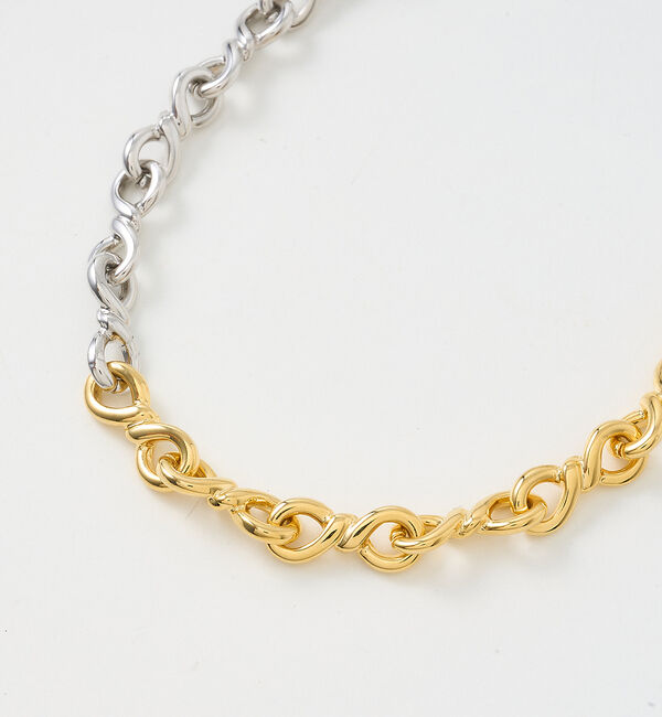 collex「【dignif】【金属アレルギー対応】バイカラーチェーンネックレス」|ネックレス|