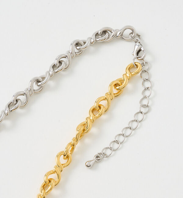 collex「【dignif】【金属アレルギー対応】バイカラーチェーンネックレス」|ネックレス|