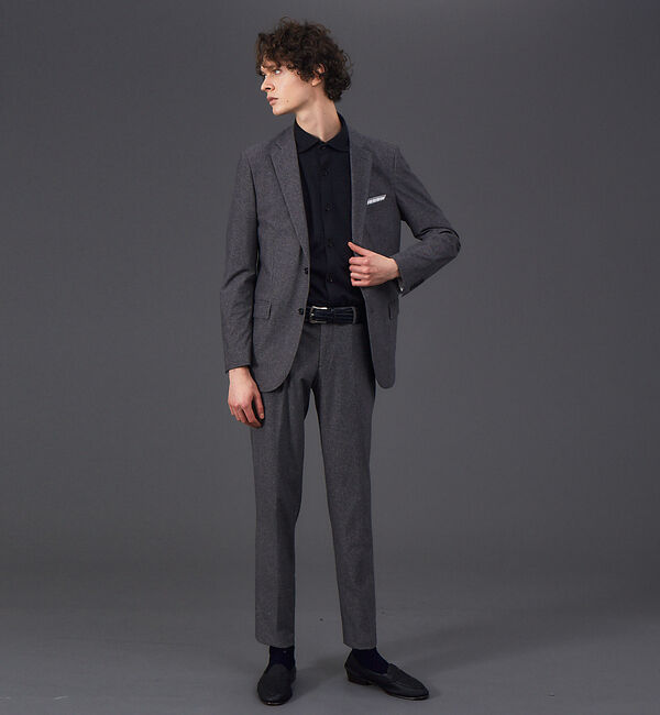 ABAHOUSE「【FLEX】セットアップ対応 2WAY ストレッチ プリント ジャケット」|テーラードジャケット|