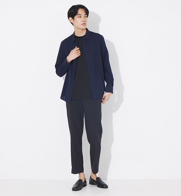 ABAHOUSE「【トロミリネン】スタンダード 長袖シャツ」|シャツ・ブラウス|