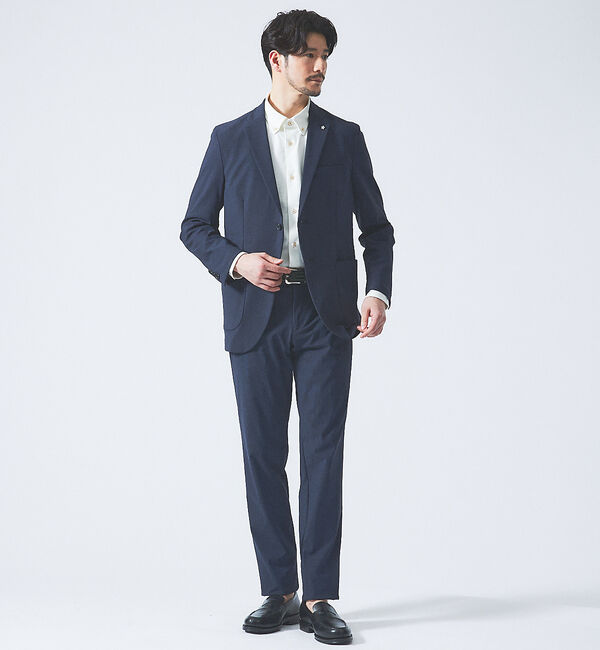 ABAHOUSE「【FLEX SHIRTS】リネンフェイス マルチストレッチ ボタンダウン ブロー」|シャツ・ブラウス|