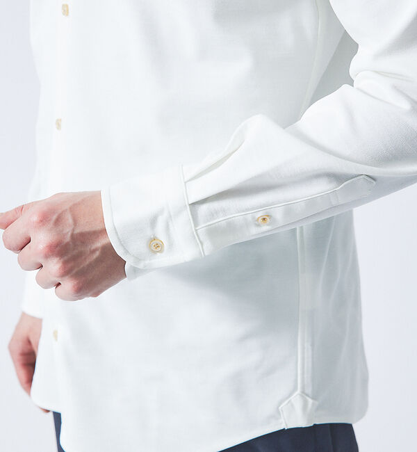 ABAHOUSE「【FLEX SHIRTS】リネンフェイス マルチストレッチ ボタンダウン ブロー」|シャツ・ブラウス|