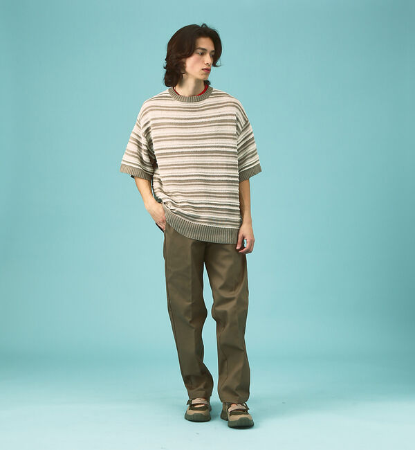 ABAHOUSE「【WEB限定】ランダムボーダーサマーニット/ユニセックス」|ニット・セーター|