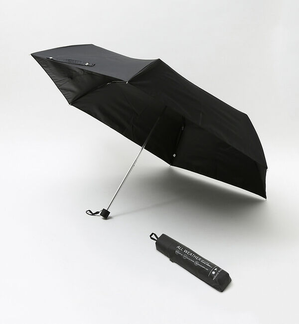 ABAHOUSE「【これ一本で解決！】 晴雨兼用 折り畳み傘 日傘 UVカット オールウェザー オ」|傘|ブラック