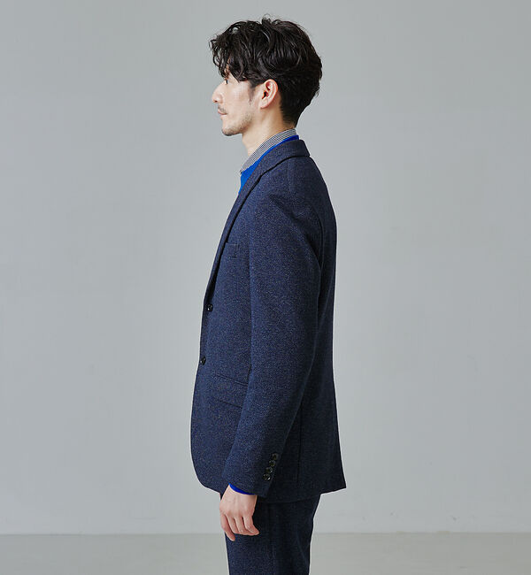 ABAHOUSE「【セットアップ対応/FLEX JACKET】ムリネ ジャージ ツイル ジャケット」|テーラードジャケット|
