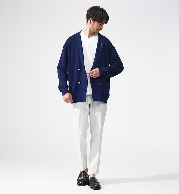 ABAHOUSE「リネンプレーティング ニットジャケット / サマージャケット」|その他|