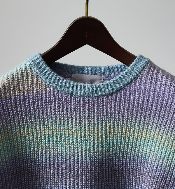 ABAHOUSE「【AH ABAHOUSE】グラデーション ルーズ ニットプルオーバー【ユニセック」|ニット・セーター|