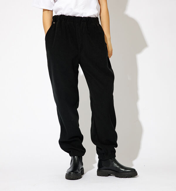 ABAHOUSE「【LEE Fleeasy】フリース/イージーパンツ/ユニセックス/フリーサイズ」|その他|ブラック系その他1