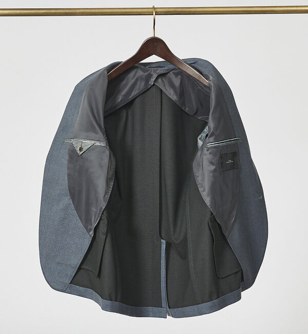 ABAHOUSE「【セットアップ対応/FLEX JACKET】T/R ポンチ ニードルパンチ ジャ」|テーラードジャケット|