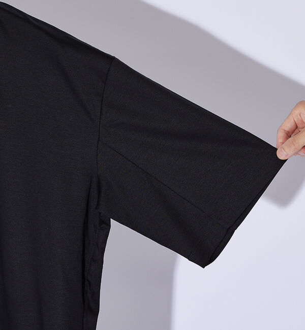ABAHOUSE「【ドローコード】Wシルケット ドレープ Tシャツ / オーバーサイズ」|Tシャツ・カットソー|