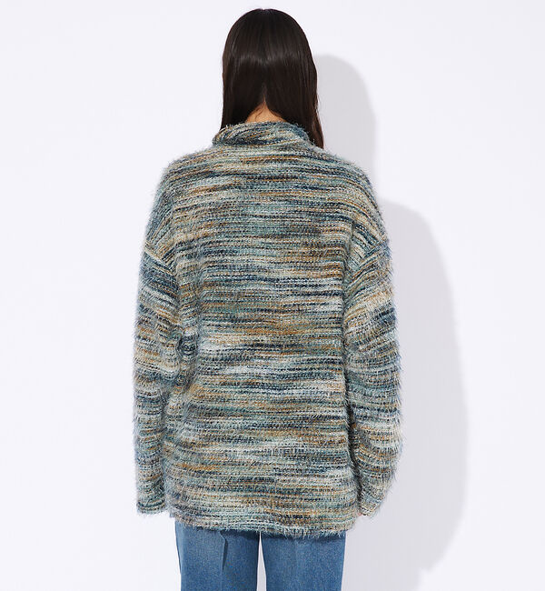 ABAHOUSE「【Revo.】モヘアライクシャツジャケット/ニットジャケット」|カーディガン|