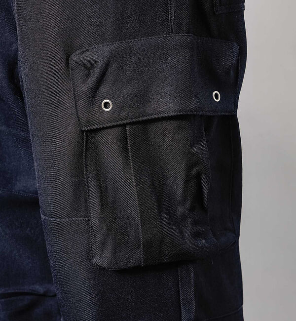 ABAHOUSE「POLY TWILL WIDE MILITARY CARGO/ワイドカーゴパンツ」|カーゴ|