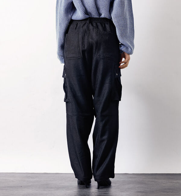 ABAHOUSE「POLY TWILL WIDE MILITARY CARGO/ワイドカーゴパンツ」|カーゴ|