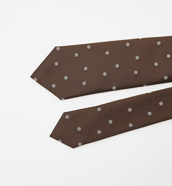 ABAHOUSE「シルクネクタイ ドット柄 / MADE IN JAPAN」|ネクタイ・蝶ネクタイ|