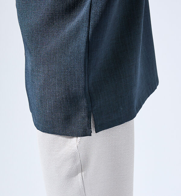 ABAHOUSE「【セットアップ対応】吸水速乾 リネンライク 半袖シャツ」|シャツ・ブラウス|