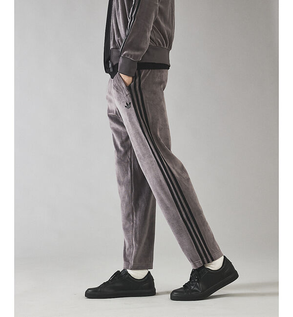 ABAHOUSE「【adidas / アディダス】VELOUR SST PANT / ベロア SS」|その他|チャコールグレー