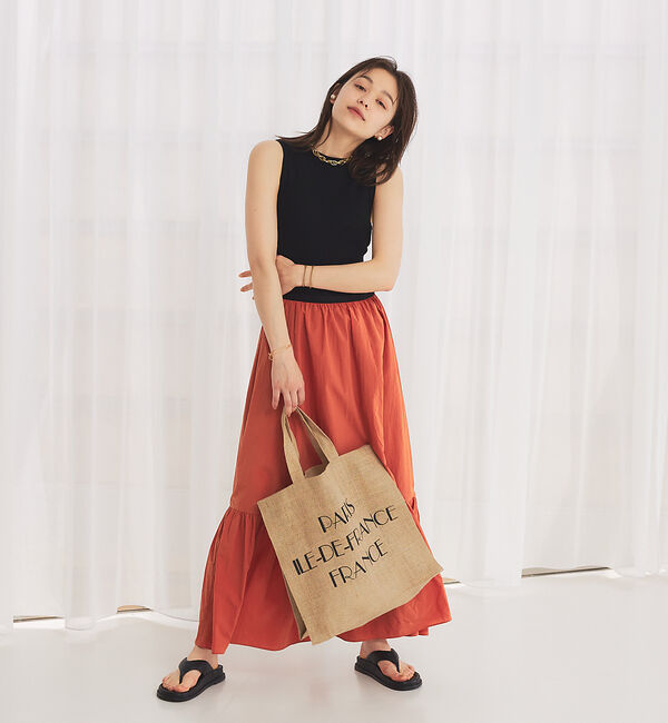 Rouge vif「【セットアップ対応】ギャザーティアードスカート」|スカート|