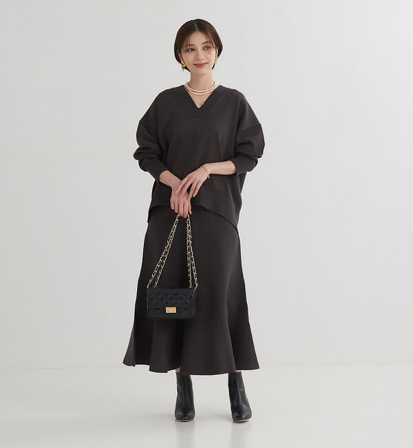 Rouge vif「【セットアップ対応】フレアニットスカート」|スカート|