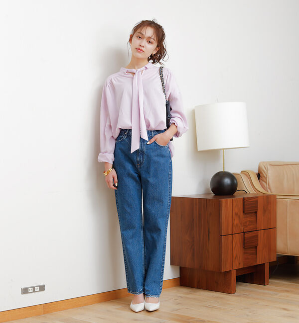 Rouge vif「前後 ２WAYギャザーボウタイブラウス」|シャツ・ブラウス|