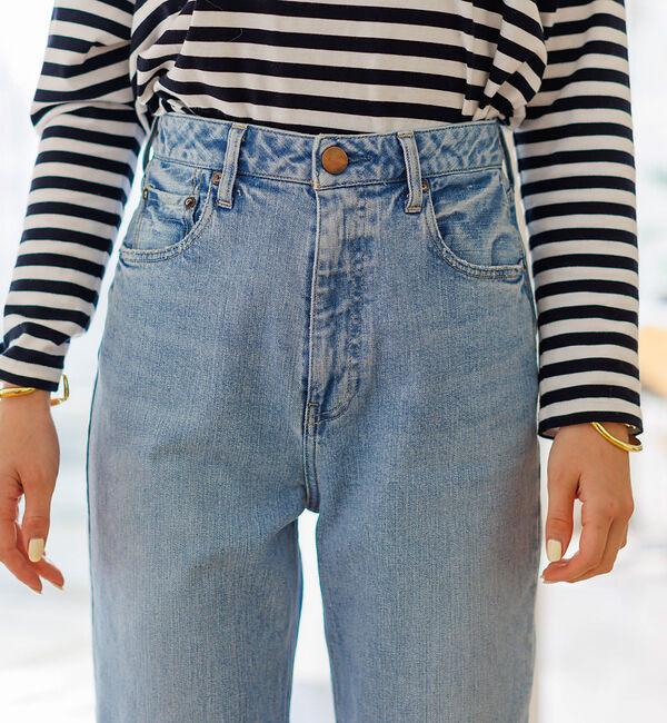 Rouge vif「【RED CARD/レッドカード】One-Day ルーズストレート デニム」|デニム|