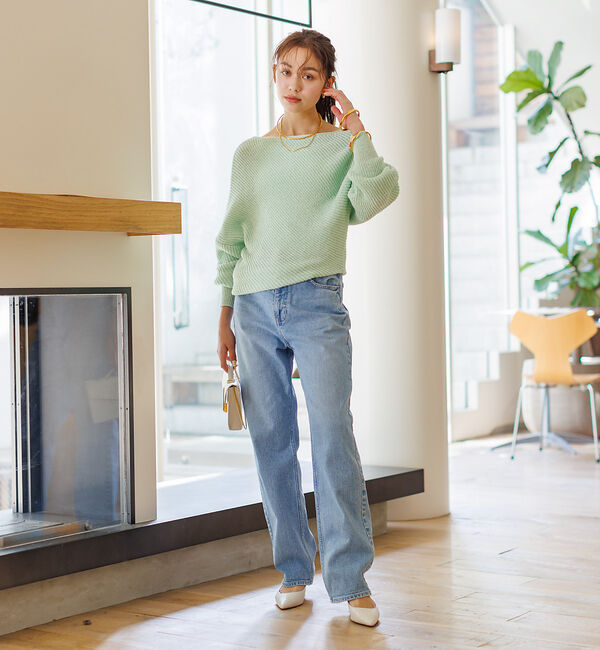 Rouge vif「【RED CARD/レッドカード】One-Day ルーズストレート デニム」|デニム|