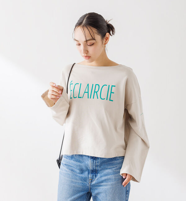 Rouge vif「ショート丈 ロゴミニ裏毛ロンT」|Tシャツ・カットソー|