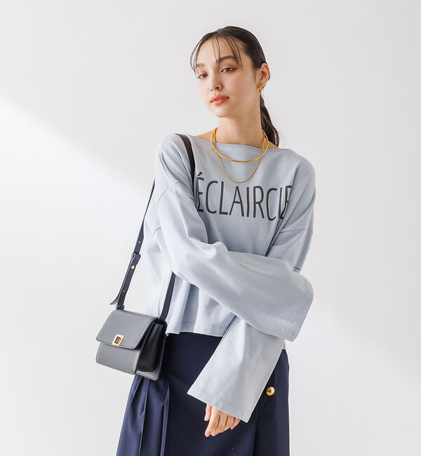 Rouge vif「ショート丈 ロゴミニ裏毛ロンT」|Tシャツ・カットソー|