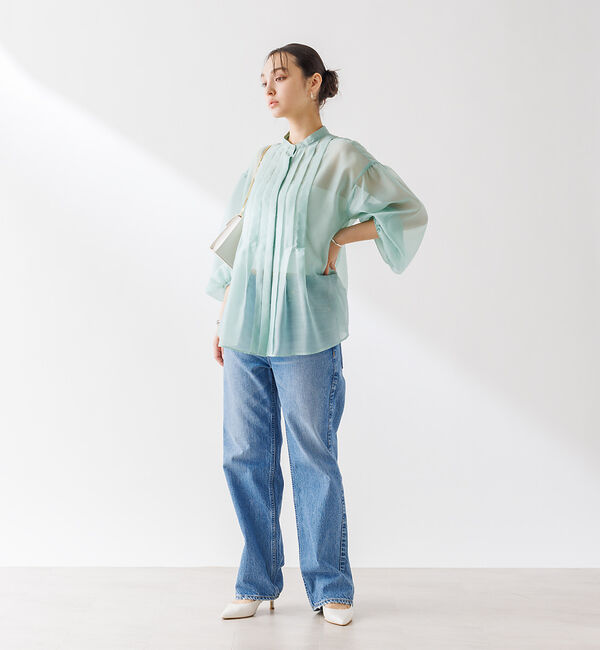 Rouge vif「シアータックフレアブラウス」|シャツ・ブラウス|