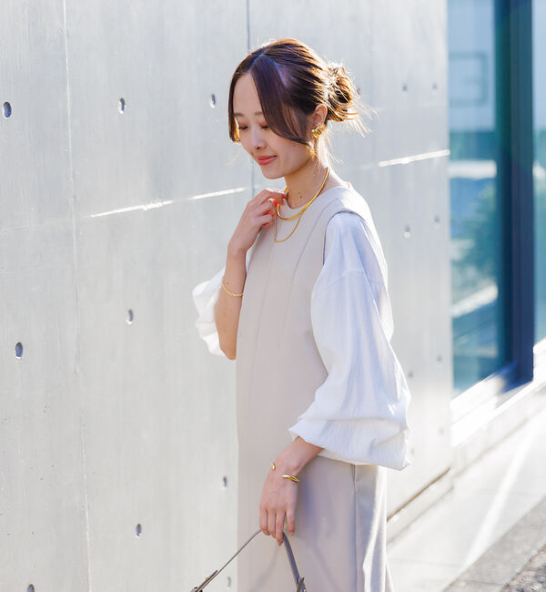 Rouge vif「ふんわり袖ボートネックブラウス」|シャツ・ブラウス|