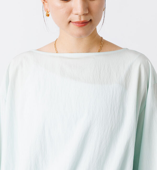 Rouge vif「ふんわり袖ボートネックブラウス」|シャツ・ブラウス|