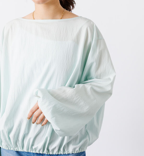 Rouge vif「ふんわり袖ボートネックブラウス」|シャツ・ブラウス|