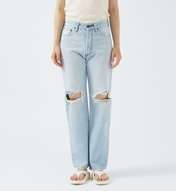 Rouge vif「【KURO/クロ】GRAPHITE INDIGO / ストレートデニム / ダメ」|デニム|