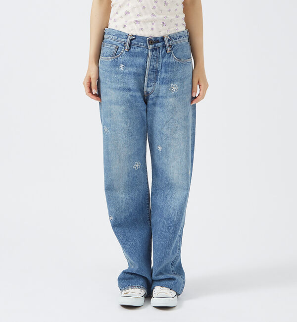 Rouge vif「【KURO/クロ】GRAPHITE INDIGO / ストレートデニム / ダメ」|デニム|