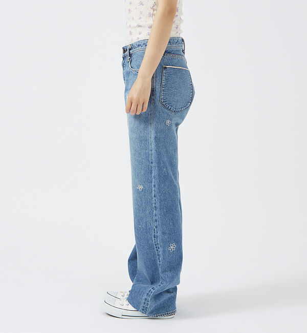 Rouge vif「【KURO/クロ】GRAPHITE INDIGO / ストレートデニム / ダメ」|デニム|