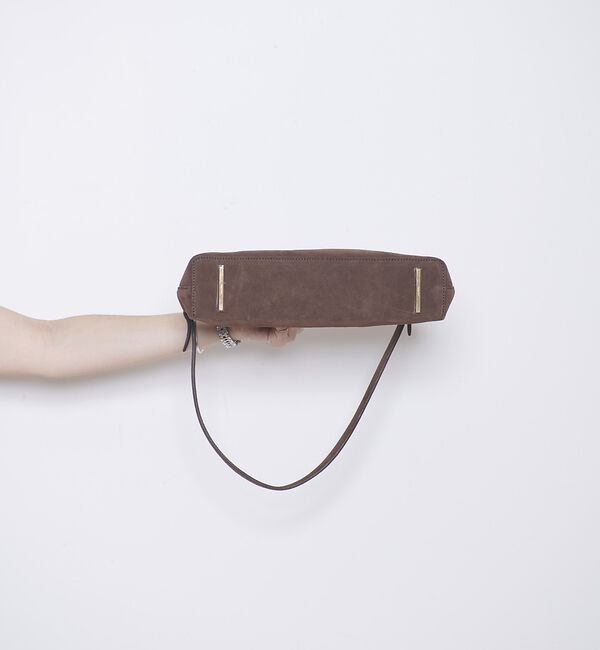 Rouge vif「【MAESTOSO/マエストソ】スクエアスウェードバッグ　ポーチ付き」|ショルダー・メッセンジャー|