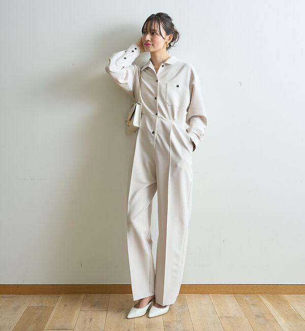 Rouge vif「長袖オールインワン　ジャンプスーツ」|オールインワン|