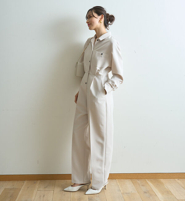 Rouge vif「長袖オールインワン　ジャンプスーツ」|オールインワン|