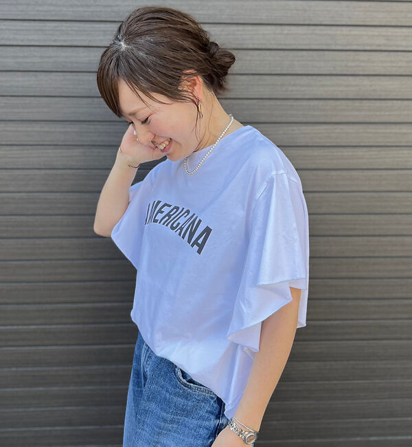 Rouge vif「【AMERICANA&times;MICA＆DEAL/ アメリカーナ&times;マイカ】fill te」|Tシャツ・カットソー|