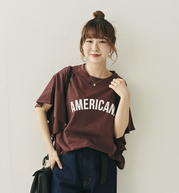 Rouge vif「【AMERICANA&times;MICA＆DEAL/ アメリカーナ&times;マイカ】fill te」|Tシャツ・カットソー|