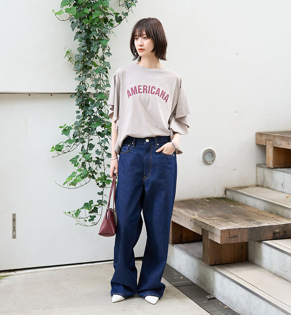Rouge vif「【AMERICANA&times;MICA＆DEAL/ アメリカーナ&times;マイカ】fill te」|Tシャツ・カットソー|