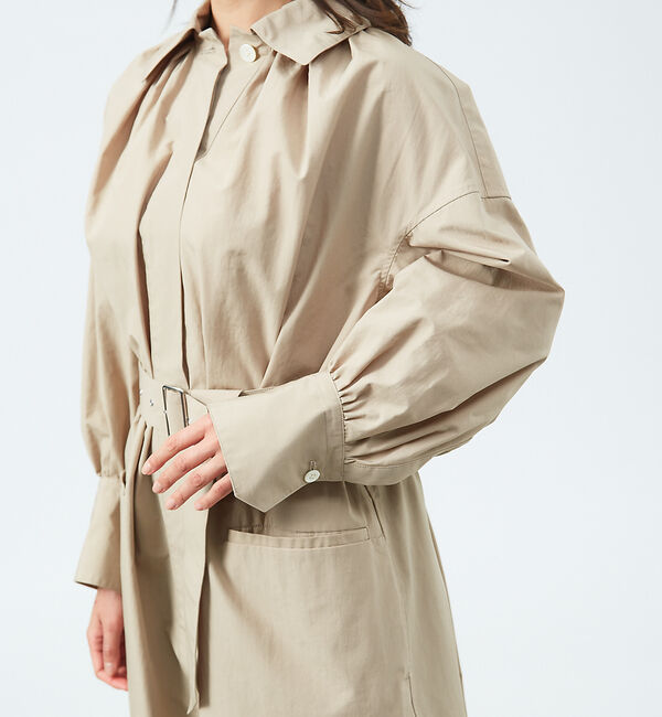 qualite「2WAYコートワンピース」|ステンカラーコート|