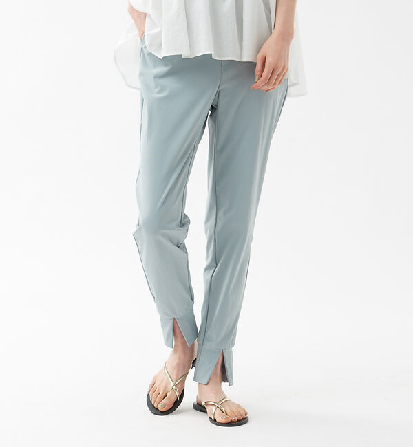 qualite「【WEB・一部店舗限定】ハイストレッチスリットジョグパンツ」|その他|ライトブルー
