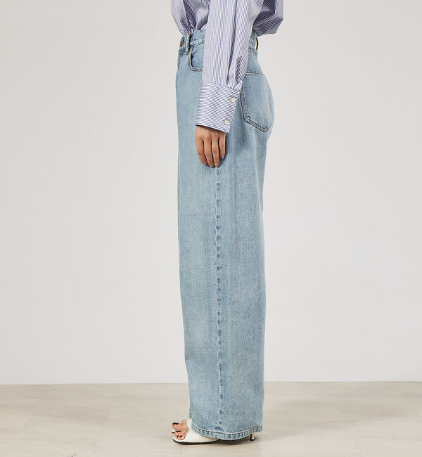 qualite「【e&times;qualite】ワイドデニム」|デニム|