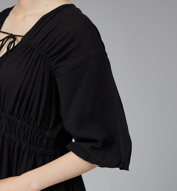 qualite「ウェストギャザーワンピース」|ワンピース|