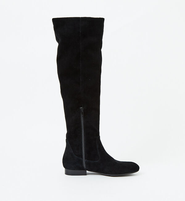 AU BANNISTER「【スノーソール】フラットヒールニーハイブーツ」|ショートブーツ|